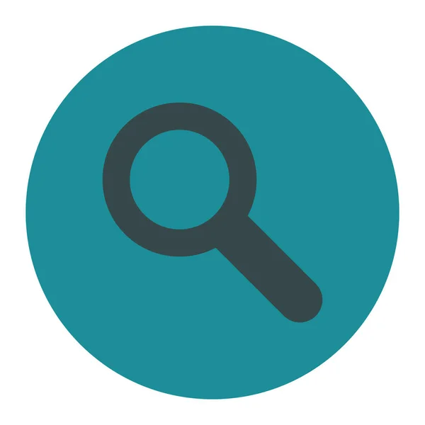 Ícone Pesquisa Este Botão Plano Redondo Desenhado Com Cores Azuis — Fotografia de Stock