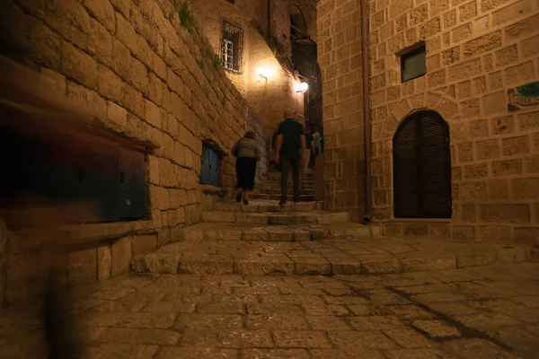 Calles Románticas Java Viajes Nocturnos Israel — Foto de Stock
