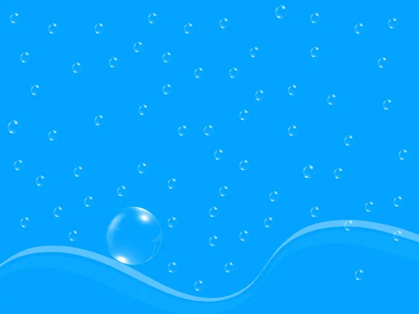 Gotas Agua Azul Textura Fondo — Foto de Stock
