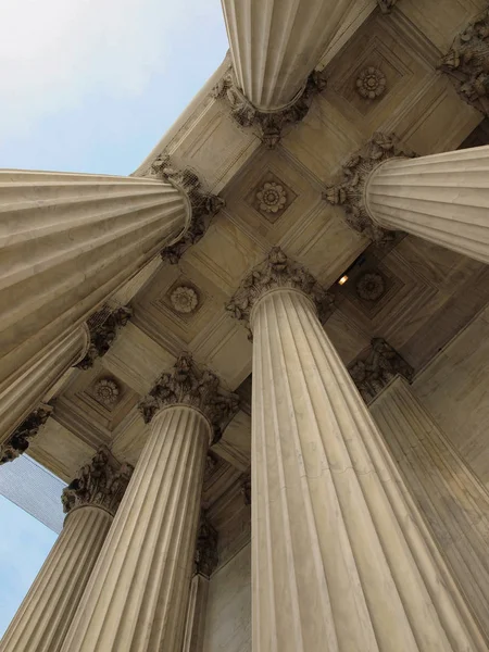 Columnas Corte Suprema Los Estados Unidos Washington — Foto de Stock