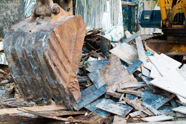 Pila Madera Lista Para Quemar Verter Vertedero — Foto de Stock