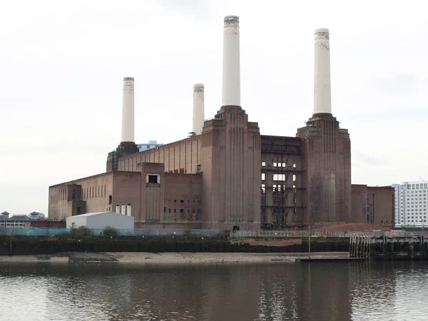 Central Eléctrica London Battersea Una Fábrica Histórica Abandonada — Foto de Stock