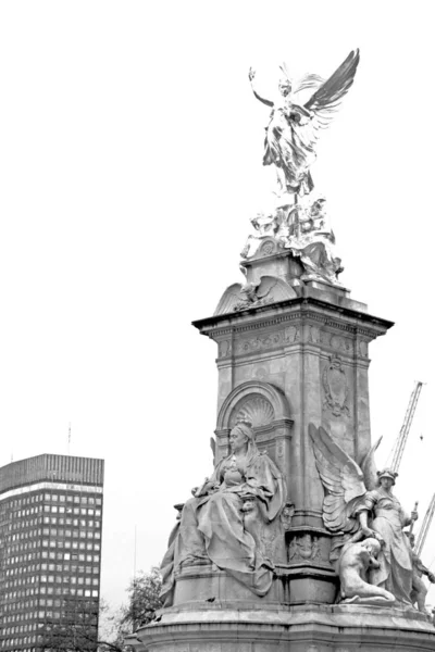 Marmor Und Statue Der Altstadt Von London England — Stockfoto