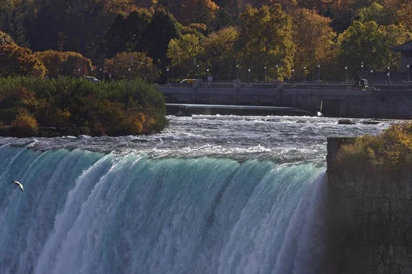 Schöner Hintergrund Mit Erstaunlichem Niagara Wasserfall — Stockfoto