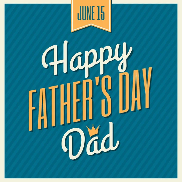 Styl Retro Design Typograficznych Powitanie Karta Dzień Ojca — Zdjęcie stockowe