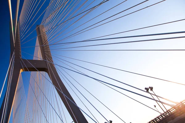 Moderne Brug Uitzicht Verzadigde Bezienswaardigheid — Stockfoto