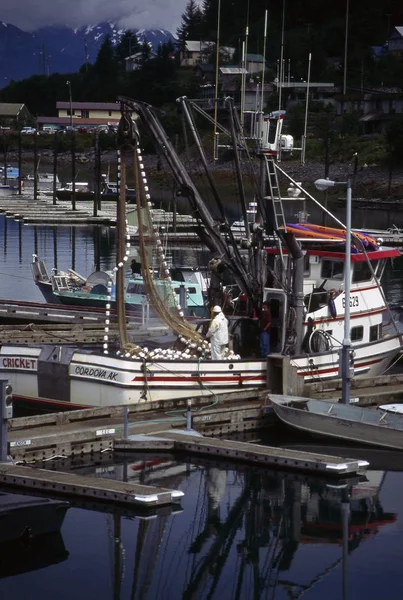 Fischerboot Hafen — Stockfoto