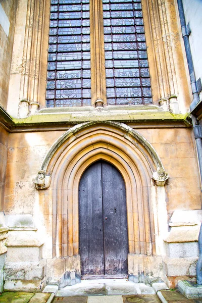 Мистецьке Абатство Лондонських Старих Церковних Дверях Мармурових Антикварних Стінах — стокове фото