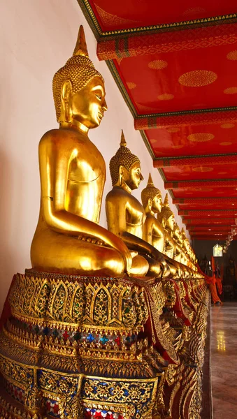 Wat Pho Arany Buddha Szobor — Stock Fotó