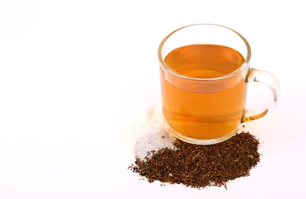 Чашка Чайного Чайного Листя — стокове фото