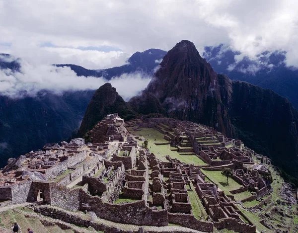 Belles Ruines Historiques Ville Temple Perdu Mach Picchu Pérou — Photo