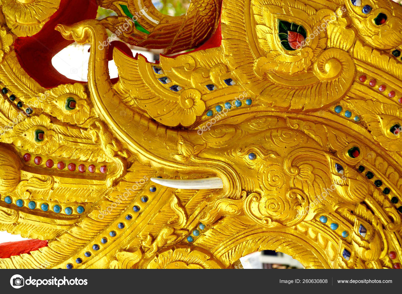 Detail Thai Art Sculpture Shallow Focus Stock Photo by ©YAYImages 260630808