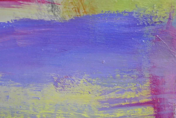 Крупный План Красочной Абстрактной Оригинальной Акриловой Картины — стоковое фото