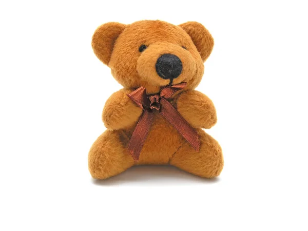 Teddybär Isoliert Auf Weißem Hintergrund — Stockfoto