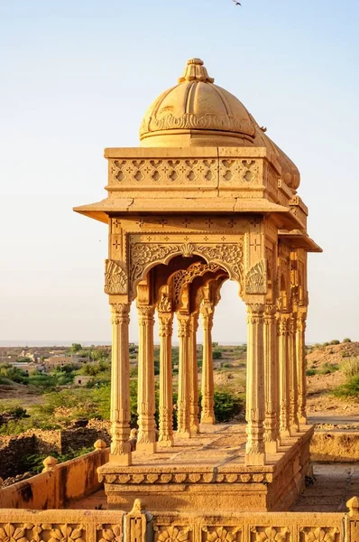 Kenotaphen Von Bada Bagh Denkmäler Des Königs Jaisalmer Rajasthan — Stockfoto