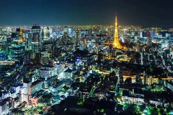 Skyline Tokyo Notte — Foto Stock