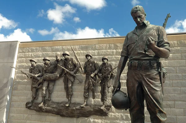 Korean Oorlogsmonument Atlantic City New Jersey Mooie Bewolkte Hemel — Stockfoto