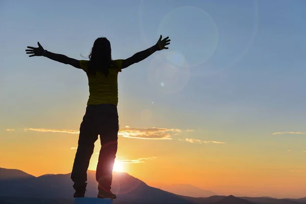 Sensazione Libertà Amp Successo Felice — Foto Stock