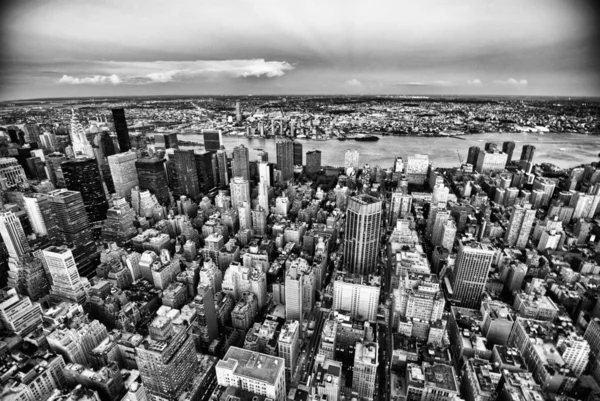 New York City Night Från Empire State Building — Stockfoto