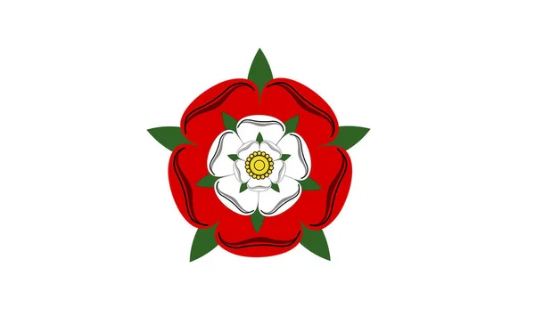 Tudor Dynasty Rose England Country Flag Computer Generated — Stock Photo, Image