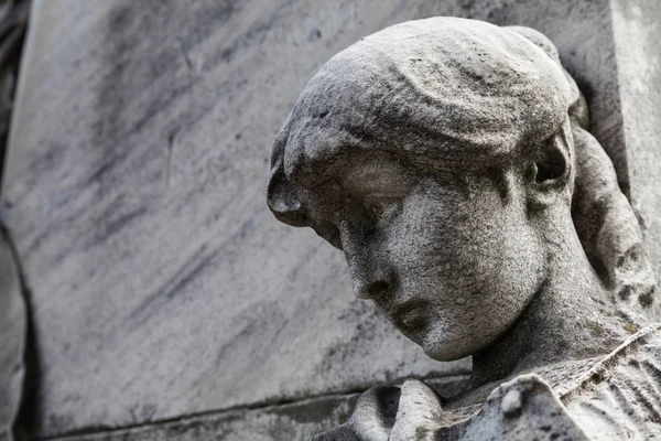 Estatua Más 100 Años Antigüedad Cementerio Situado Norte Italia —  Fotos de Stock