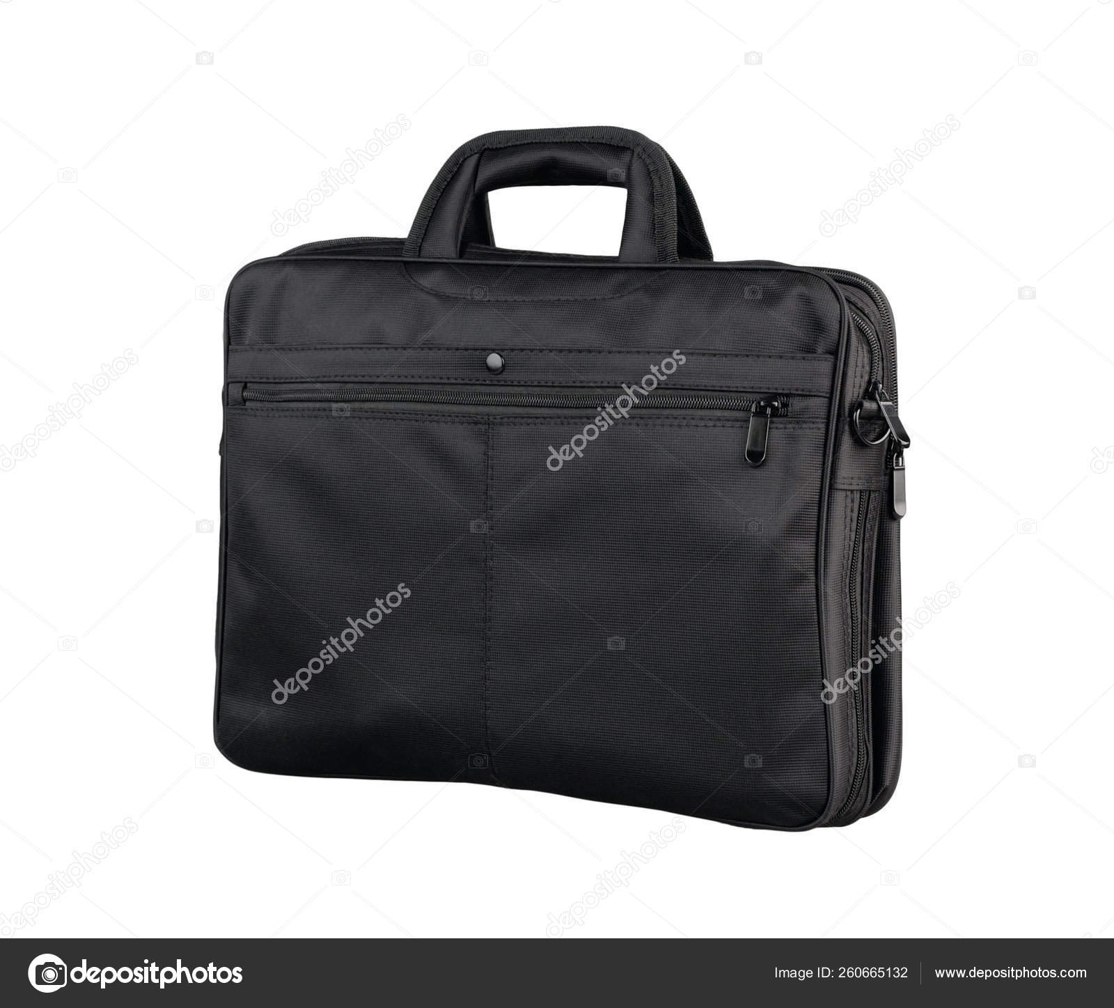 Nice Fabric Briefcase Your Document Lapto Computer Stock Photo by