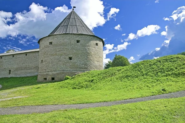 Torre Fortaleza Antigua Capital Rusa Antigua Ladoga — Foto de Stock