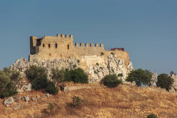 Castello Delia Sicilia Una Fortificazione Militare Avanguardia Delle Province Della — Foto Stock