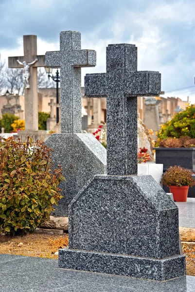 Krzyże Cmentarzu Alcudia Majorka Baleary — Zdjęcie stockowe