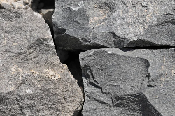 Текстура Сіра Скеля Стародавня Стіна Вулканічних Скель — стокове фото