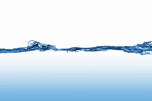 Schoon Blauw Water Splash Witte Achtergrond Afbeelding — Stockfoto