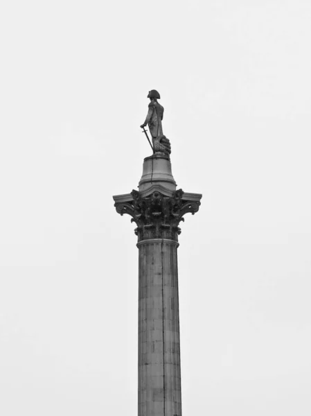 Nelson Kolumn Monument Trafalgar Square London — Stockfoto