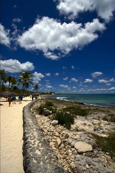 Repubblica Dominicana Costa Turistica Pace Marmo Relax Vicino Alla Spiaggia — Foto Stock