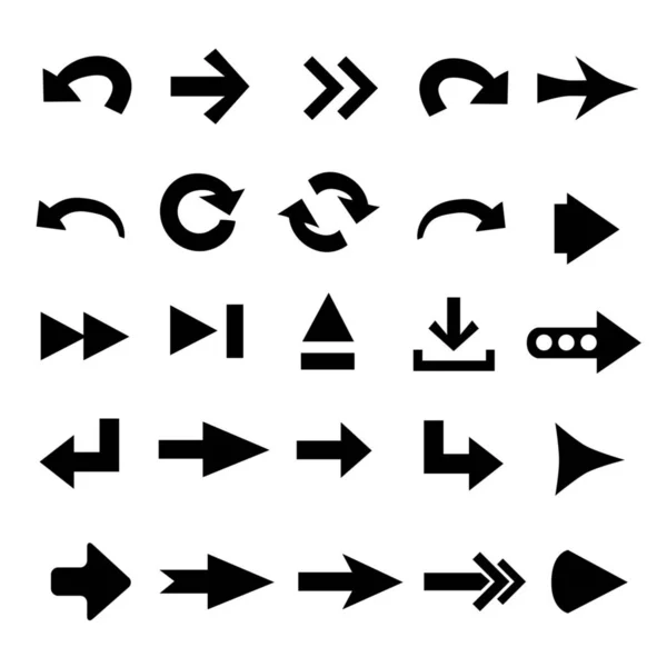 Set Arrow Shape Variations — Stock Photo, Image