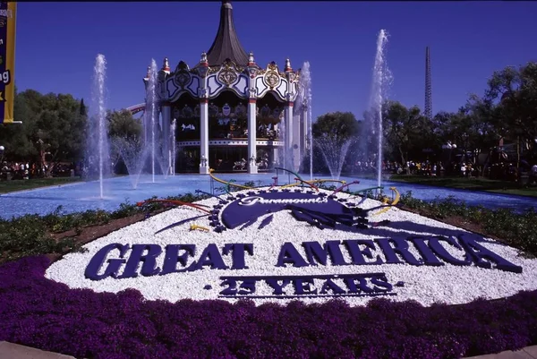 California Great America Een Pretpark Dat Eigendom Van Wordt Geëxploiteerd — Stockfoto