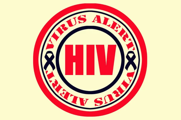 HIV, AIDS Virus Alert Concept