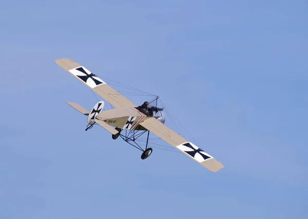 Fokker Iii Eindecker Durante Show Aéreo Praga — Fotografia de Stock