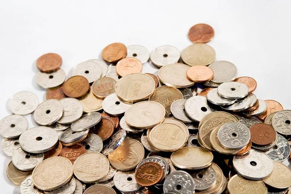 Pile Coins Norway — Stock Photo, Image