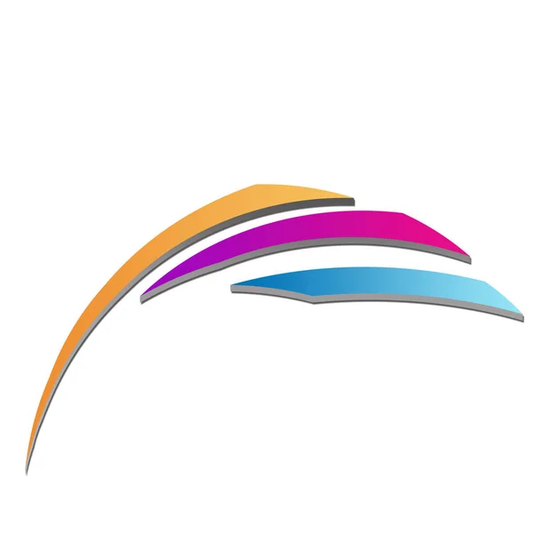Business Logo Illustratie Witte Achtergrond — Stockfoto