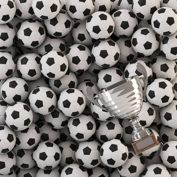 Bola Futebol Goblet Fundo Com Caminho Trabalho Incluído — Fotografia de Stock