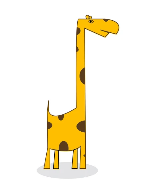 Clip Art Girafe Objet Isolé Sur Fond Blanc — Photo