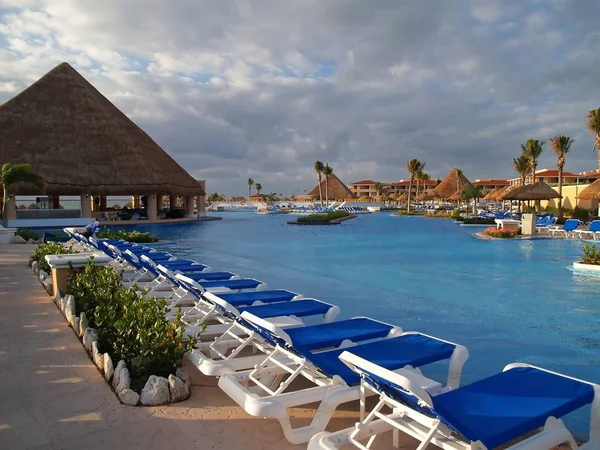 Sebuah Resor Pantai Cancun Meksiko — Stok Foto