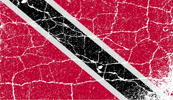 Flag Trinidad Tobago Old Texture Illustration — Stock Photo, Image