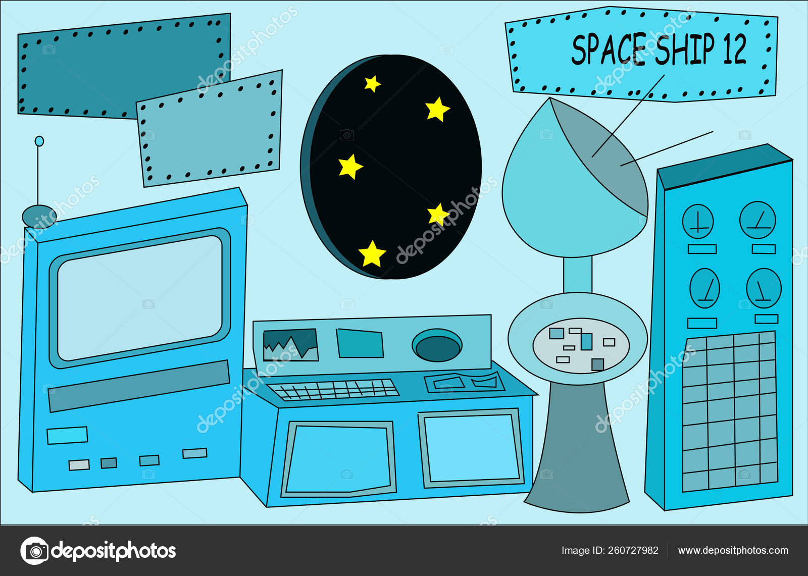 Cartoon inside spaceship Stock Photos, Royalty Free Cartoon inside spaceship  Images | Depositphotos