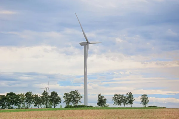 Windturbines Voor Het Opwekken Van Elektriciteit Uit Wind Duitsland — Stockfoto