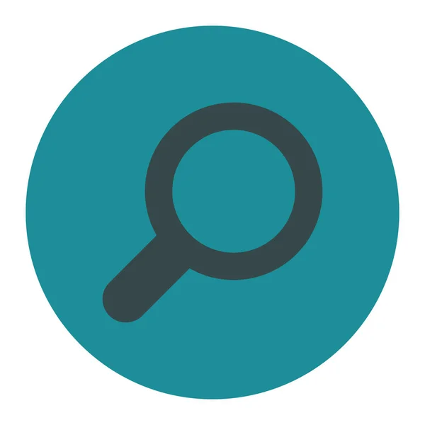 Ver Ícone Este Botão Plano Redondo Desenhado Com Cores Azuis — Fotografia de Stock