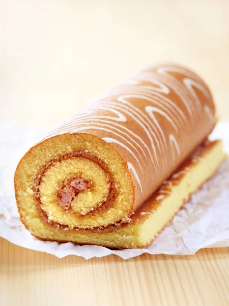 Swiss Roll Vedere Frontală — Fotografie, imagine de stoc