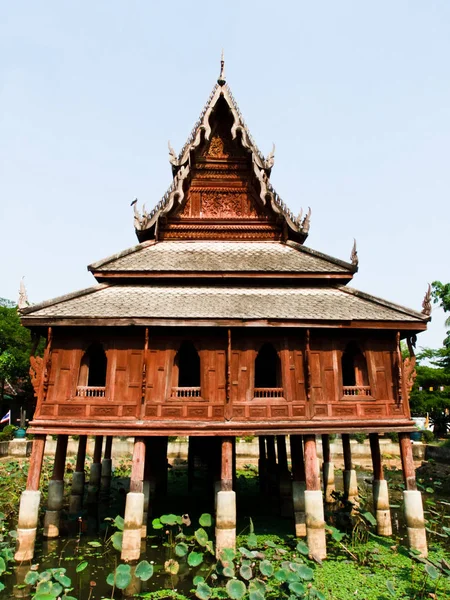 Tripitaka House Wat Thuang Sri Nuang Ubonratchathani Thailan — Stok fotoğraf