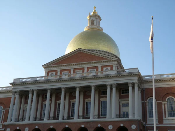 Enorme Casa Estatal Boston Massachusetts Día Soleado — Foto de Stock