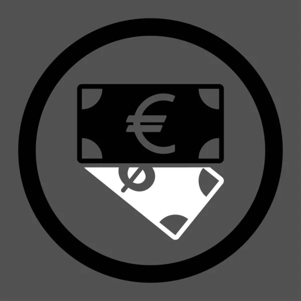 Banknoten Raster Symbol Dieses Flache Abgerundete Symbol Verwendet Schwarze Und — Stockfoto